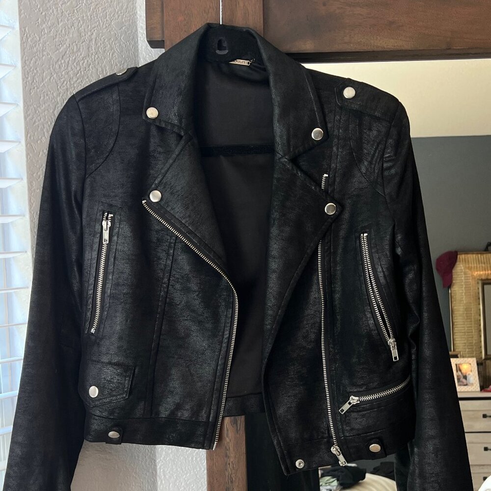 Capulet black moto jacket